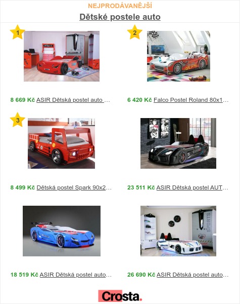Postele dětské auto výprodej